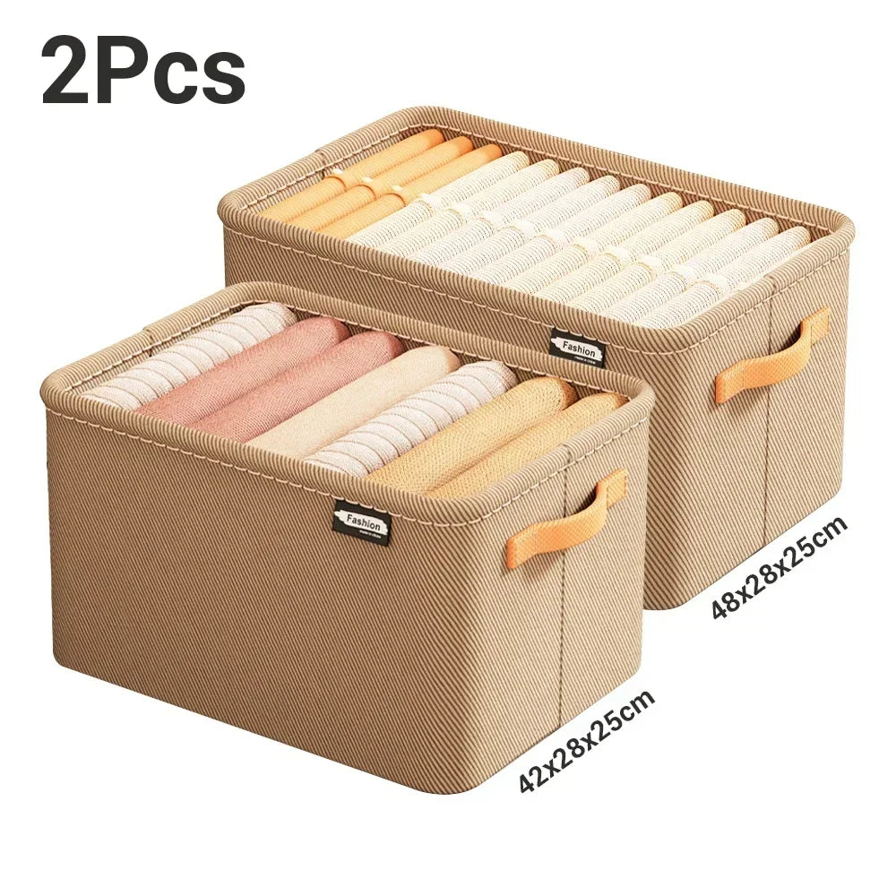 Foldable Clothes Organizer Box – Wardrobe & Drawer Storage