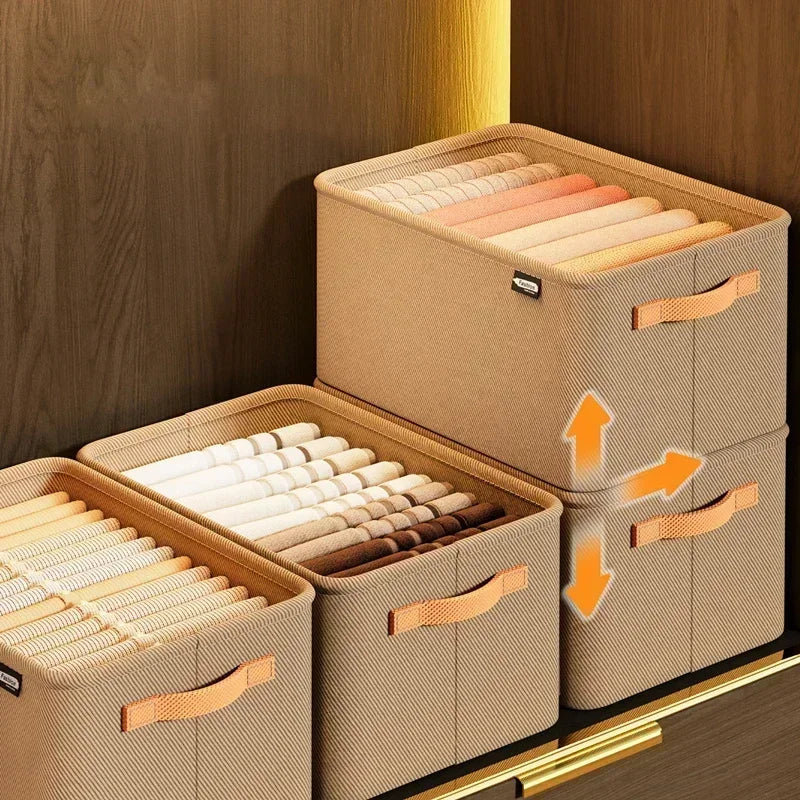 Foldable Clothes Organizer Box – Wardrobe & Drawer Storage