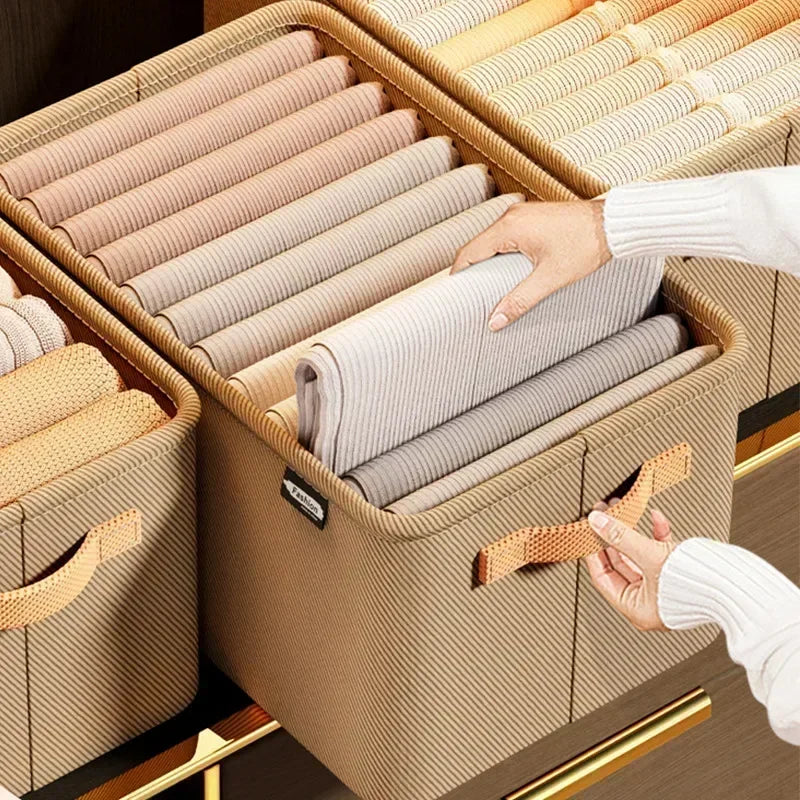 Foldable Clothes Organizer Box – Wardrobe & Drawer Storage