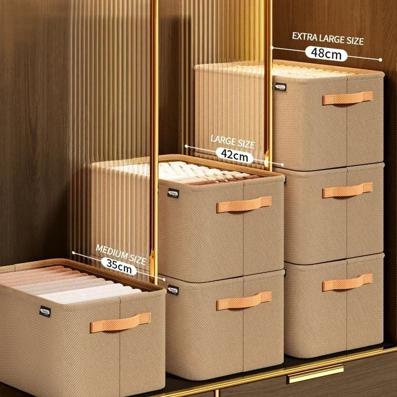 Foldable Clothes Organizer Box – Wardrobe & Drawer Storage