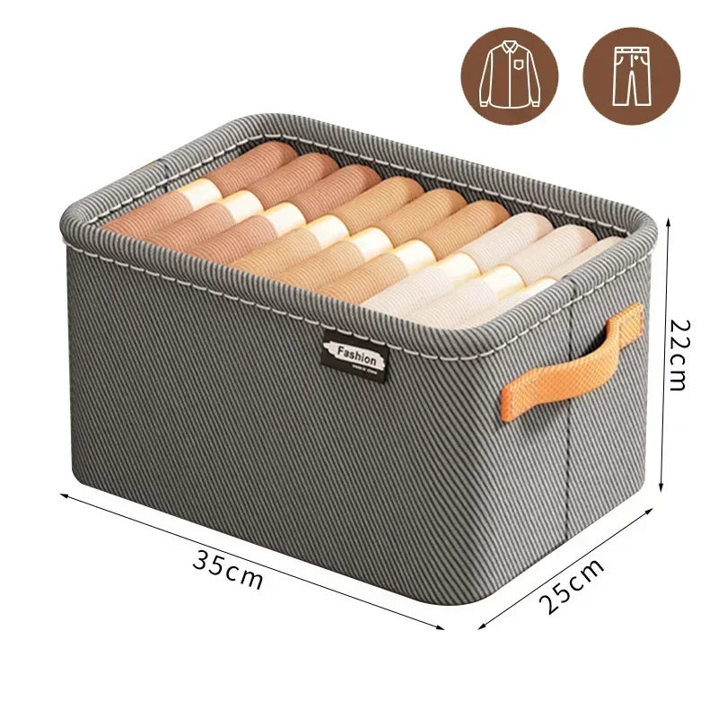 Foldable Clothes Organizer Box – Wardrobe & Drawer Storage