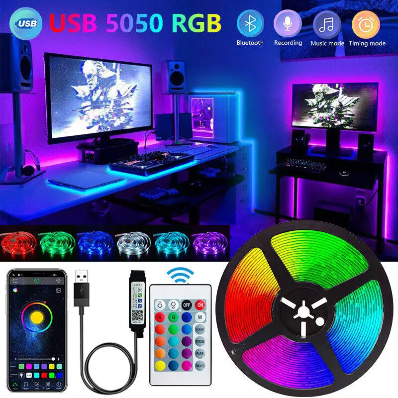 LED Strip Lights – Smart App Controlled RGB Backlight