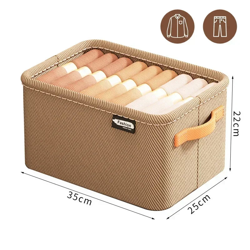 Foldable Clothes Organizer Box – Wardrobe & Drawer Storage